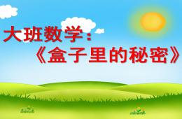 大班數學活動盒子里的秘密PPT課件