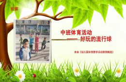中班體育活動(dòng)好玩的流星球PPT課件
