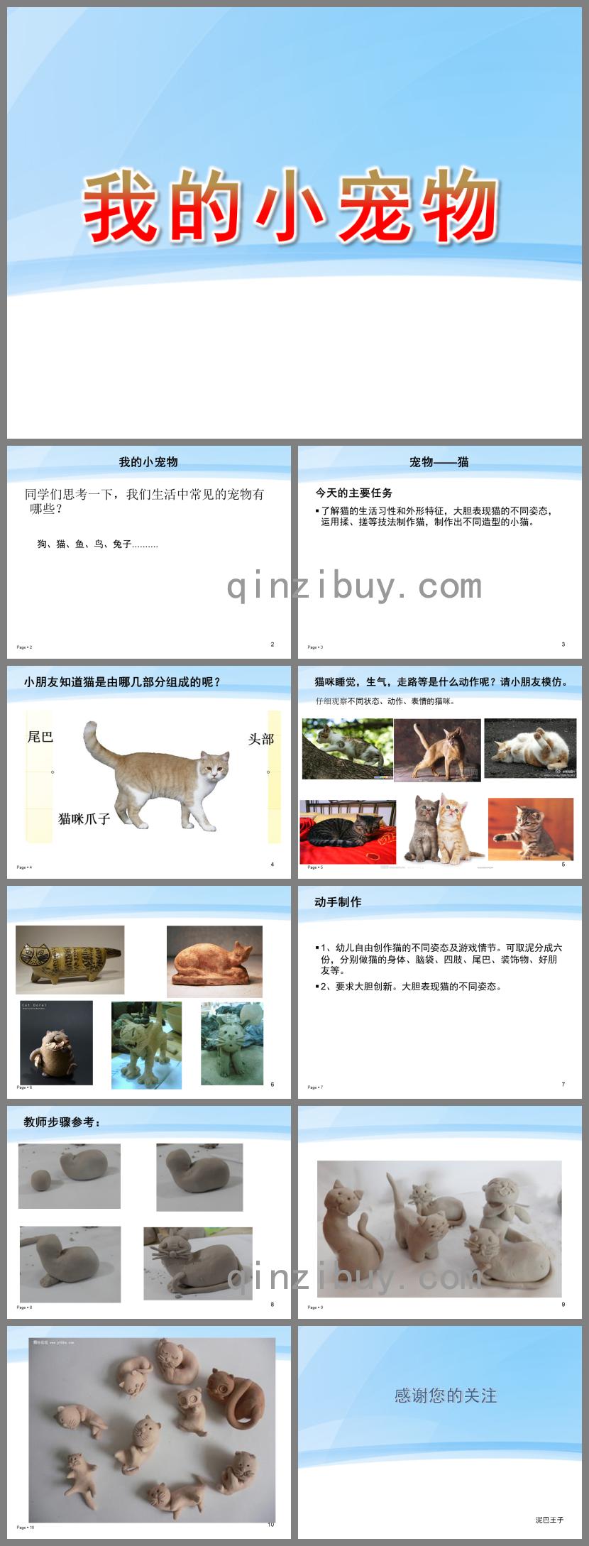 幼兒園美術我的小寵物PPT課件