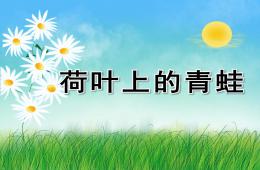 大班美術荷葉上的青蛙PPT課件