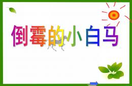 大班語言倒霉的小白馬PPT課件