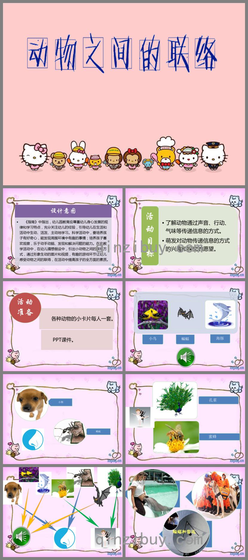 大班科學優質課動物之間怎樣聯絡PPT課件