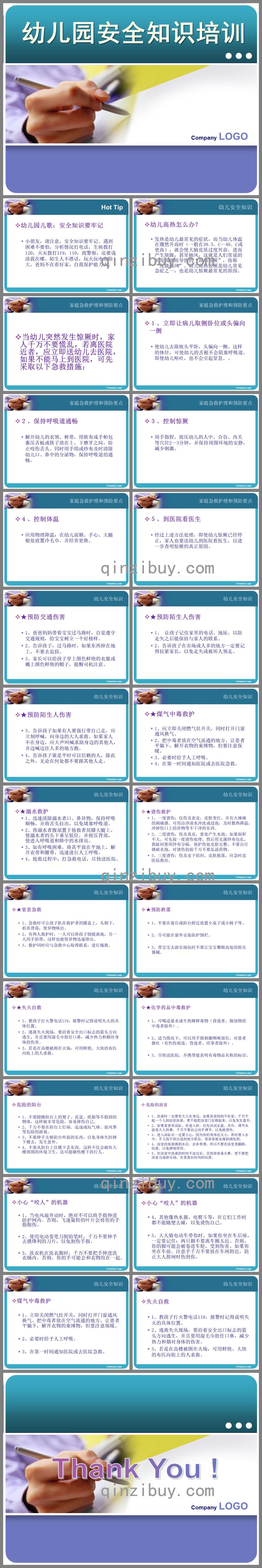 幼兒園安全知識培訓PPT課件