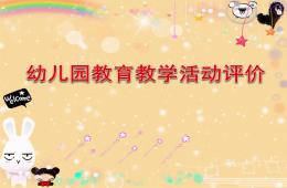幼兒園教育教學活動評價PPT課件