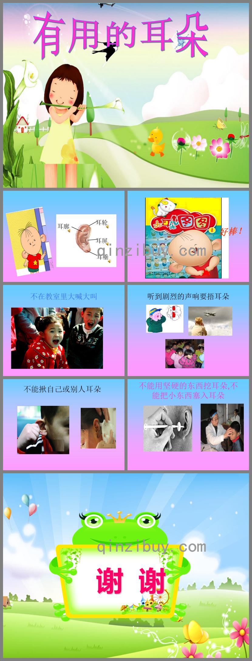 中班健康有用的耳朵PPT課件