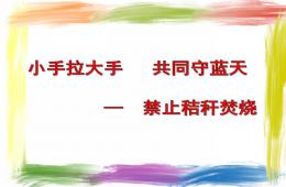 小班社會禁止秸稈焚燒PPT課件