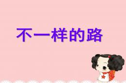 中班科學(xué)教育活動不一樣的路PPT課件