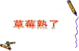 大班數(shù)學(xué)草莓熟了PPT課件