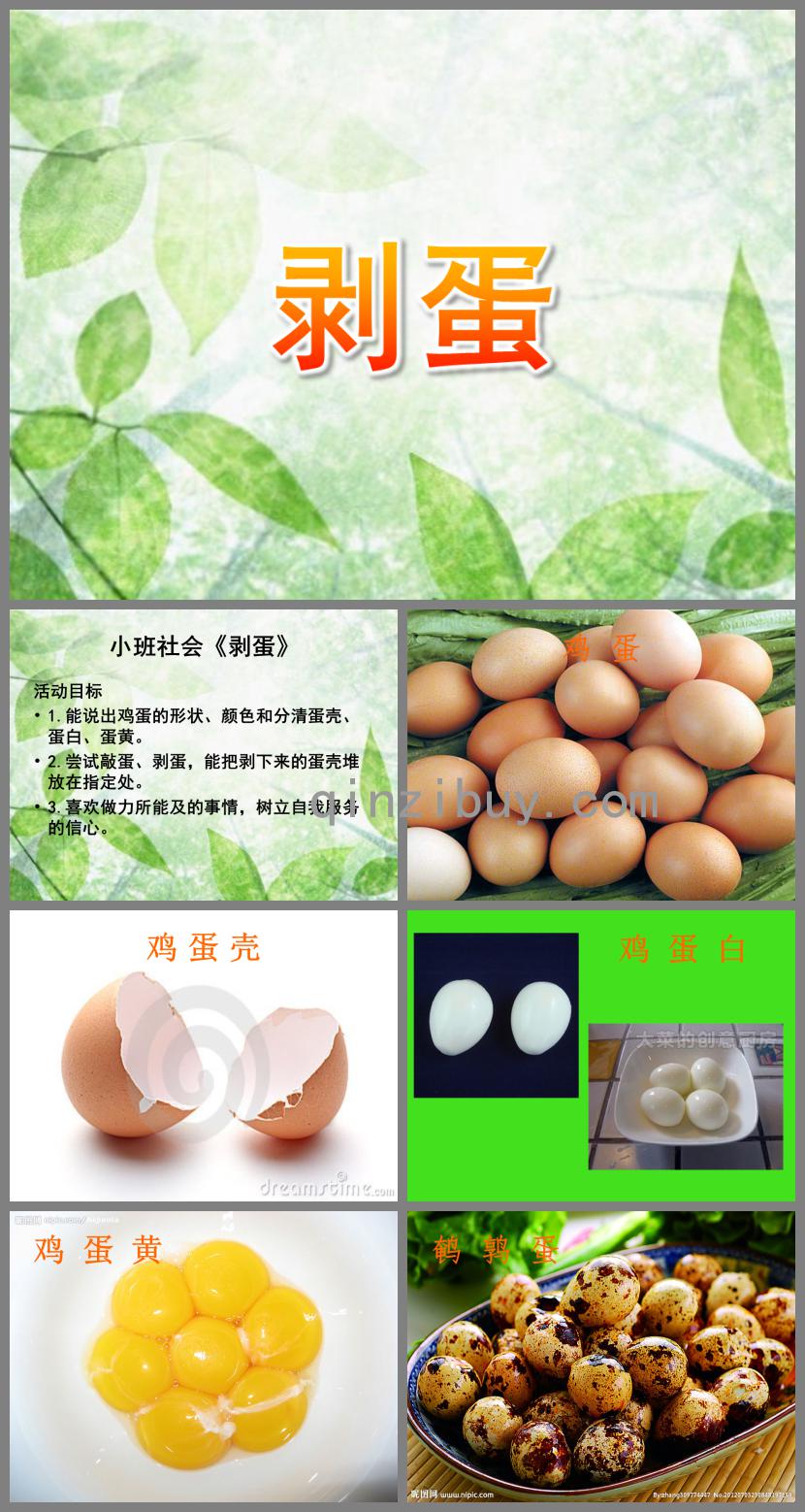 小班社會剝蛋PPT課件