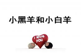 小班語言活動小黑羊和小白羊PPT課件