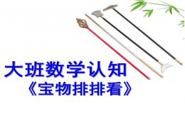 大班數學認知寶物排排看PPT課件