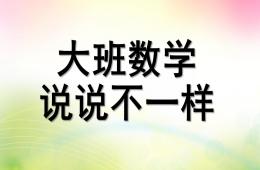 大班數學說說不一樣PPT課件