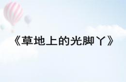 大班美術草地上的光腳丫PPT課件