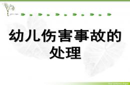 幼兒傷害事故的處理PPT課件