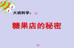 大班社會糖果店的秘密PPT課件