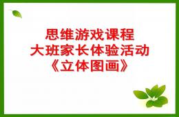 大班數學立體圖畫PPT課件