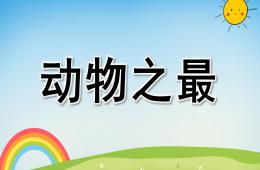 中班科學動物之最PPT課件