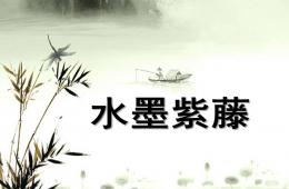 幼兒園美術水墨之韻——紫藤花PPT課件
