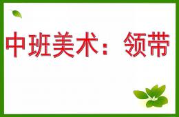 中班美術領帶PPT課件