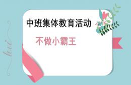 中班社會(huì)不做小霸王PPT課件