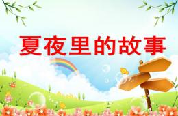 中班語言夏夜里的故事PPT課件