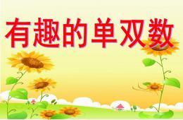 大班數學公開課有趣的單雙數PPT課件