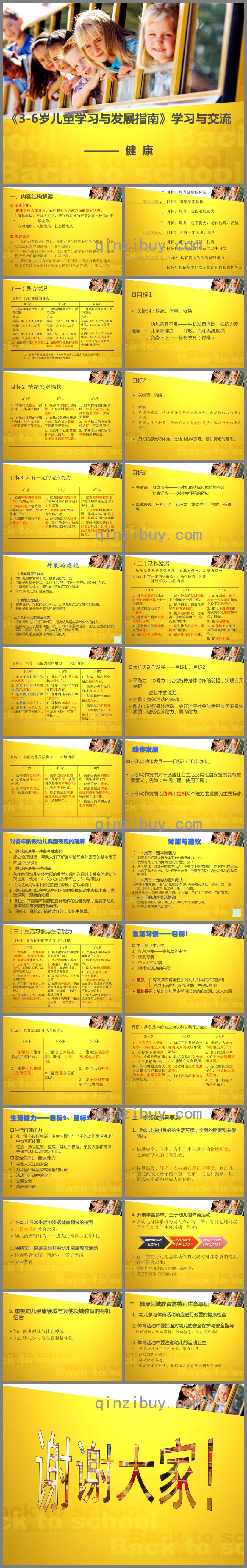 3-6歲兒童學習與發展指南培訓——健康領域PPT課件