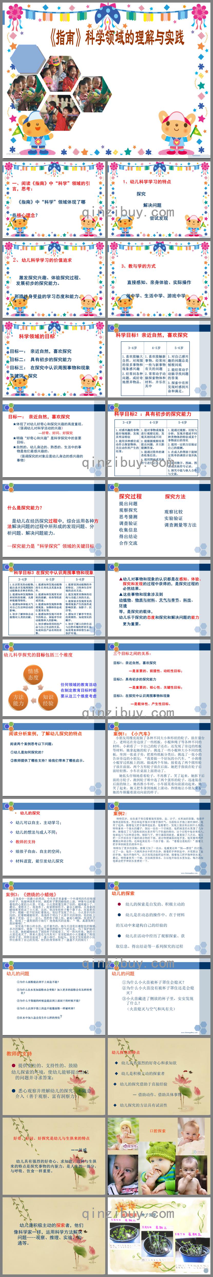 幼兒園3-6歲兒童學習與發展指南科學領域培訓資料(整合)PPT課件