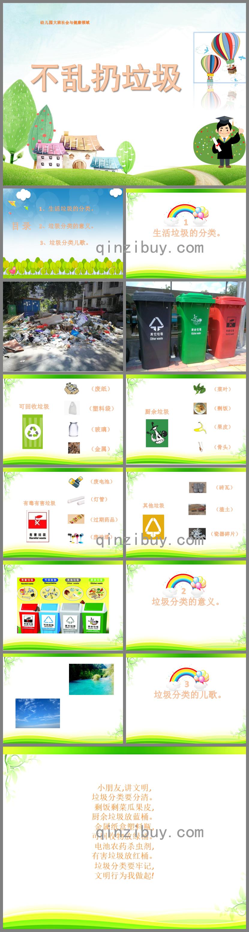 大班社會不亂扔垃圾PPT課件