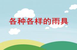 小班科學各種各樣的雨具PPT課件