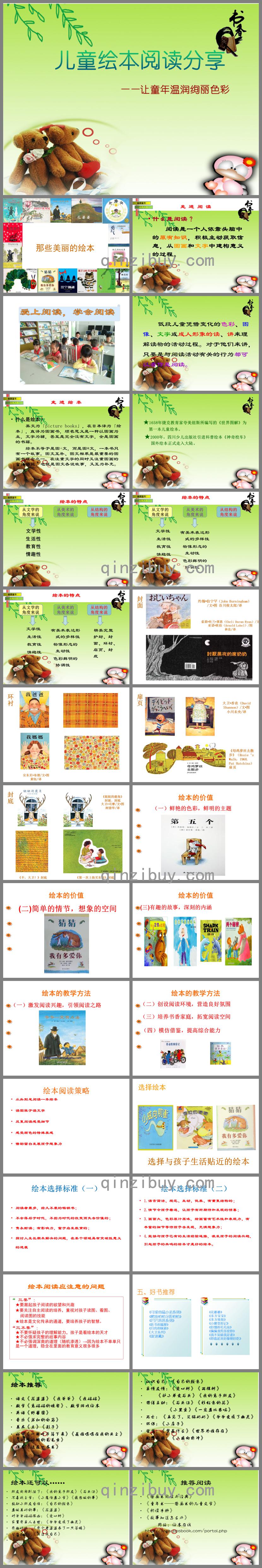 兒童繪本閱讀分享PPT課件