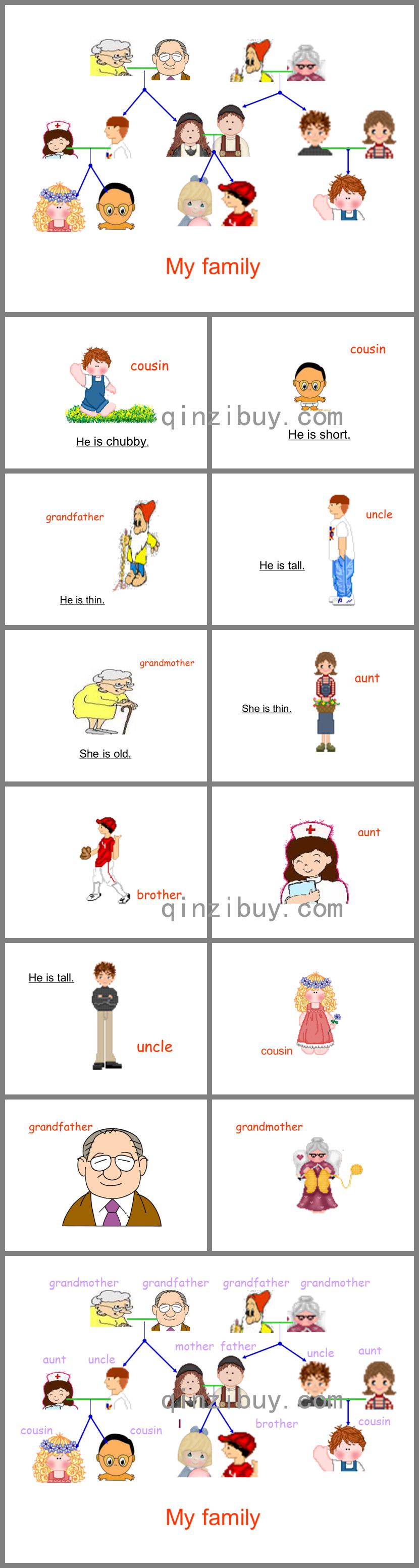家庭成員幼兒英語(yǔ)PPT課件