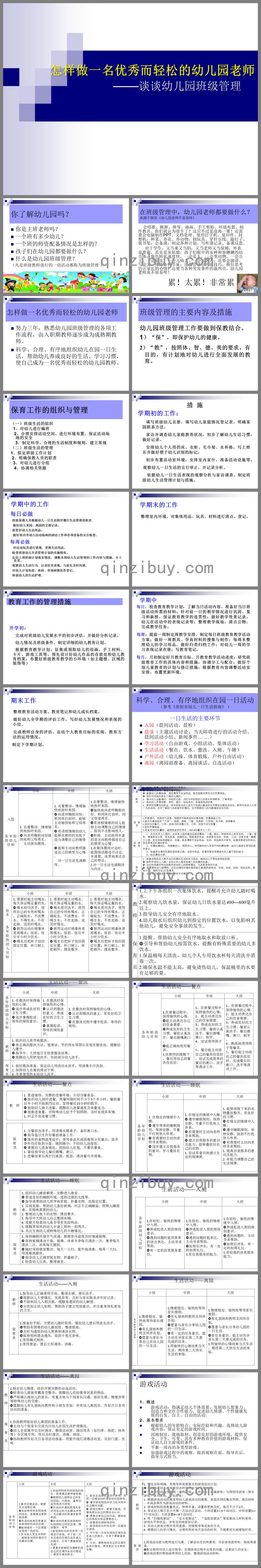 淺談幼兒園班級管理PPT課件