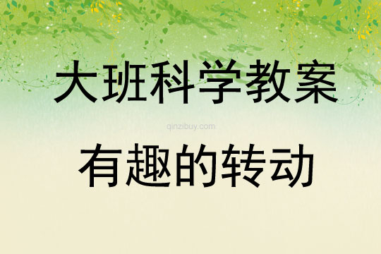 大班科學活動“有趣的轉動”教案反思