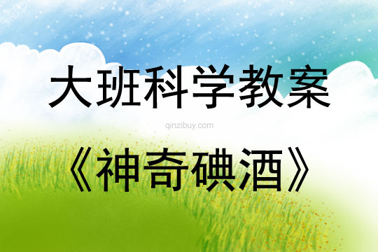 大班科學活動神奇碘酒教案反思