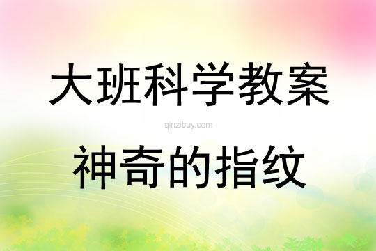 大班科學(xué)活動(dòng)神奇的指紋教案反思