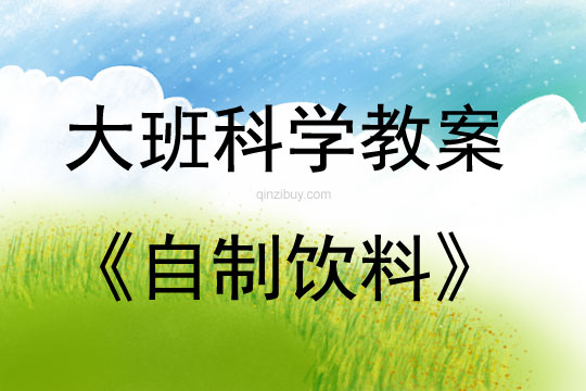 大班科學活動自制飲料教案反思