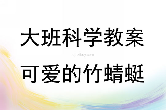 大班科學活動可愛的竹蜻蜓教案反思