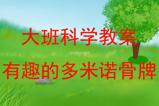 大班科學活動有趣的多米諾骨牌教案反思