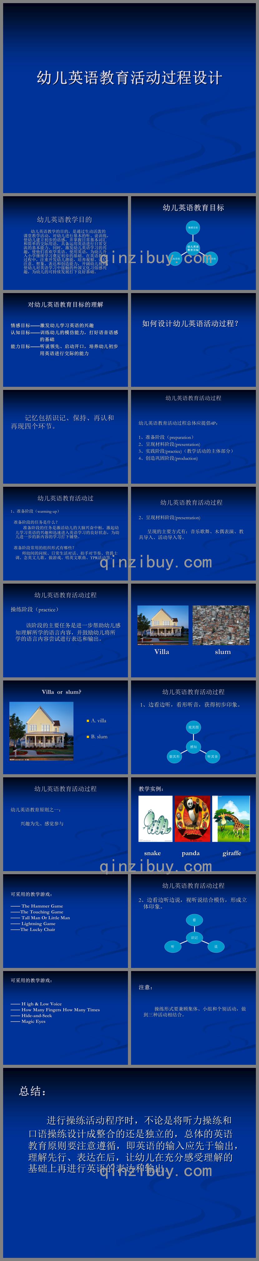 幼兒英語(yǔ)教學(xué)活動(dòng)過(guò)程設(shè)計(jì)PPT課件