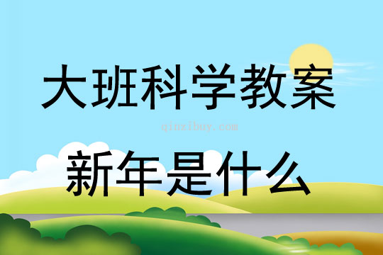 大班科學(xué)活動(dòng)教案：新年是什么教案