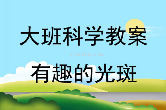 大班科學(xué)活動(dòng)有趣的光斑教案反思