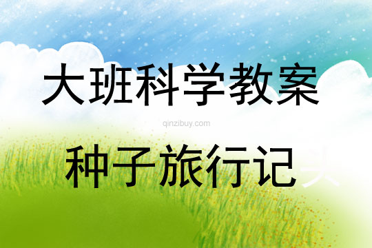 大班科學活動種子旅行記教案反思