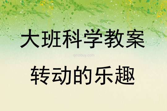 大班科學活動教案：轉動的樂趣教案(附教學反思)