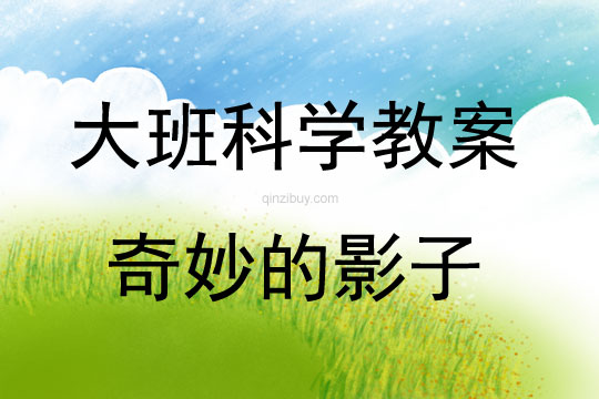 大班科學活動教案：奇妙的影子教案(附教學反思)