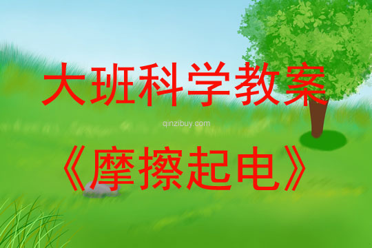 大班科學活動教案：摩擦起電教案(附教學反思)