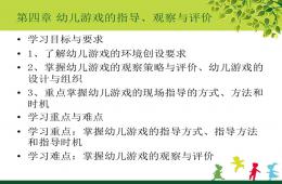 幼兒游戲與玩具第四章幼兒游戲的指導、觀察PPT課件