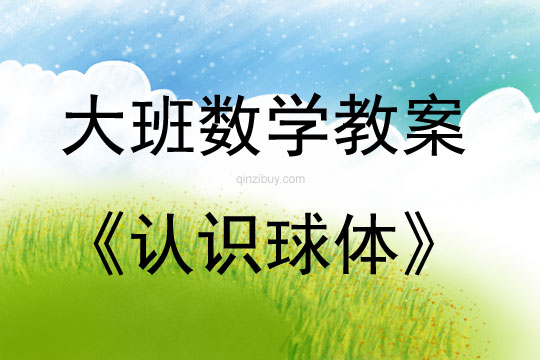 大班數學公開課認識球體教案反思