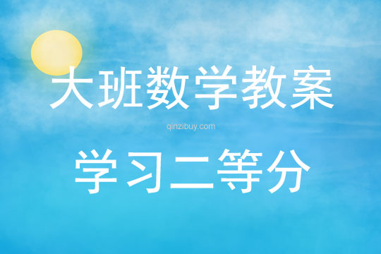 大班數(shù)學(xué)活動(dòng)學(xué)習(xí)二等分教案反思