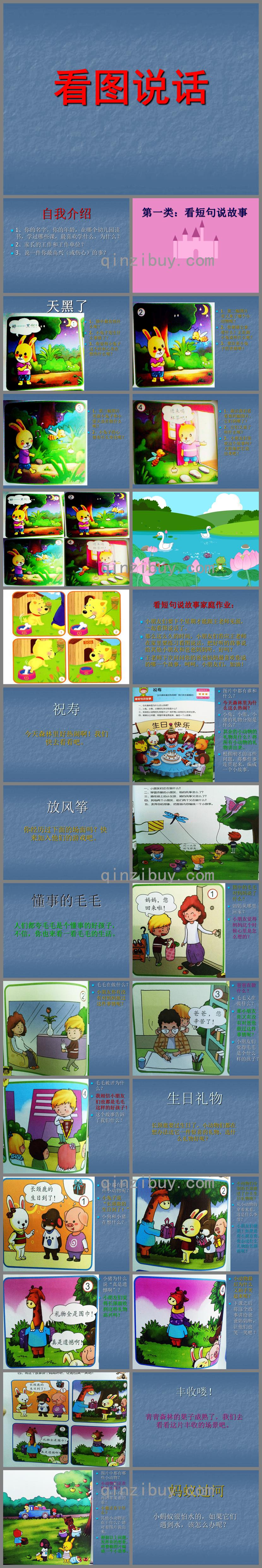 幼兒園大班看圖說話PPT課件
